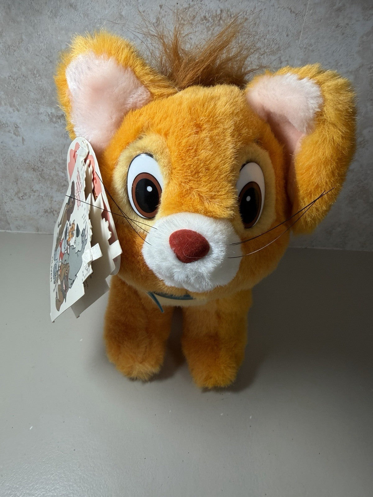 Vintage 1988 Disney Oliver Company Plush Dog Stuffed Animal Original Tag 11"