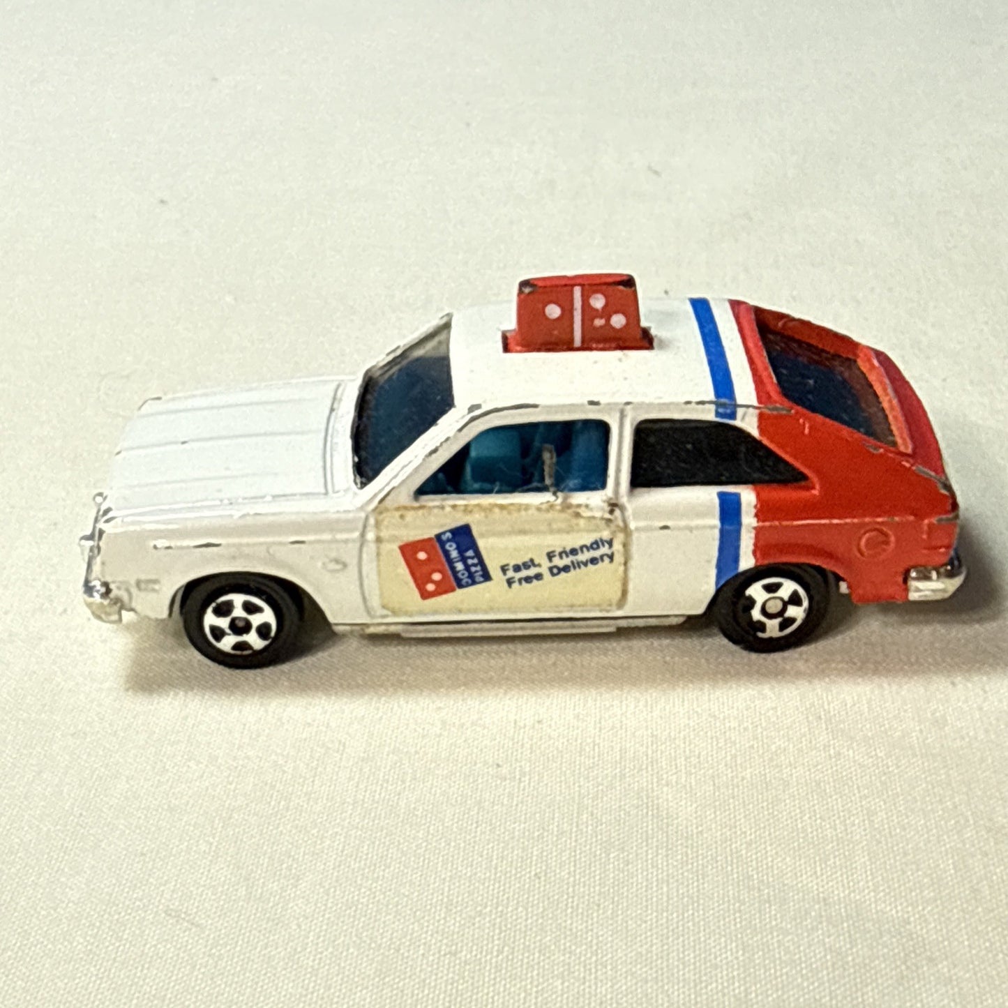 Vintage ERTL 1982 Dominos Pizza Chevy Chevette Pepsi Delivery Cars Lot of 2