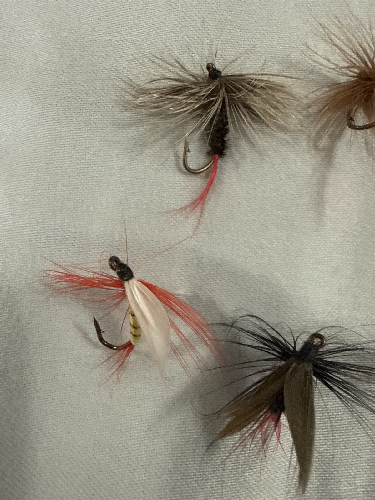 Vintage Fly Fishing Popper Dry Flies Lot 13 Pieces With 2 Cases