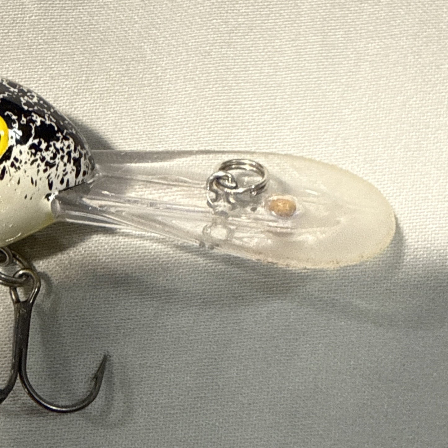 Lot of 2 Vintage Crankbait Fishing Lures Silver Shad Crawdad Bass