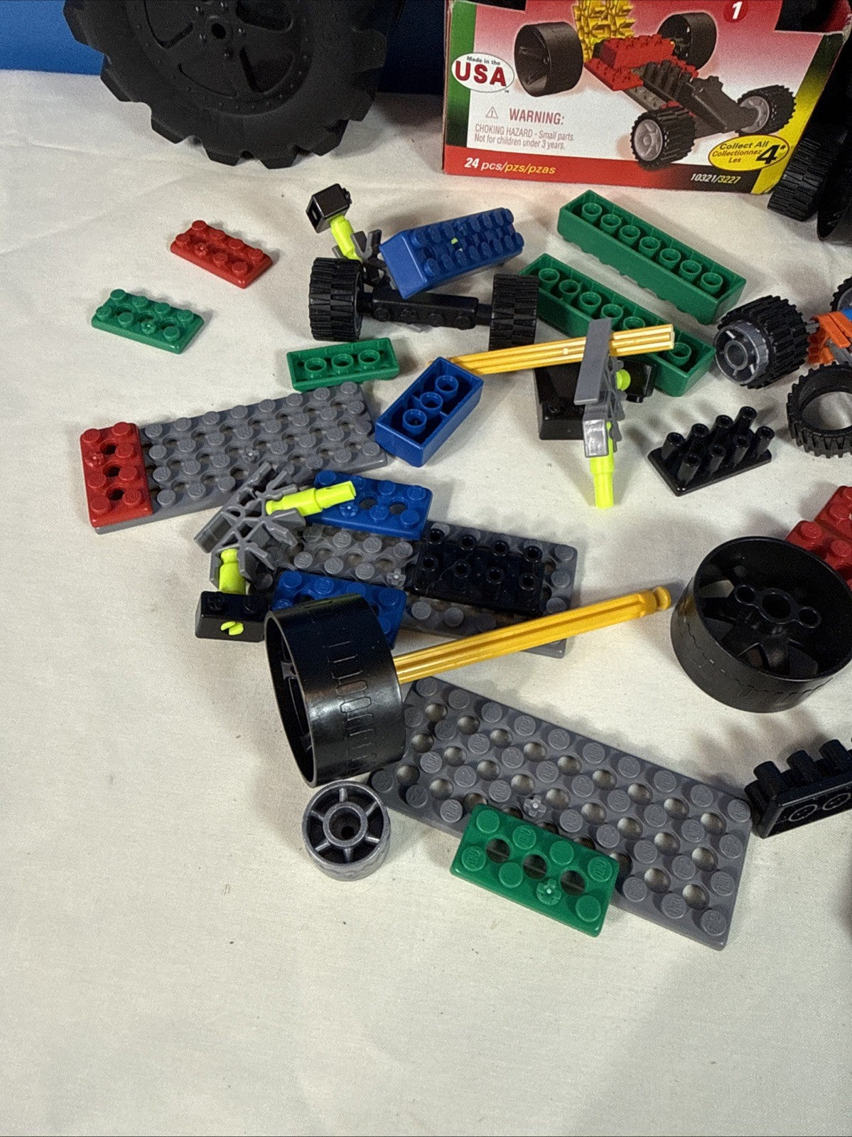KNEX Random Mixed Replacement Parts Racers Wheels Instructions Bulk Building Lot