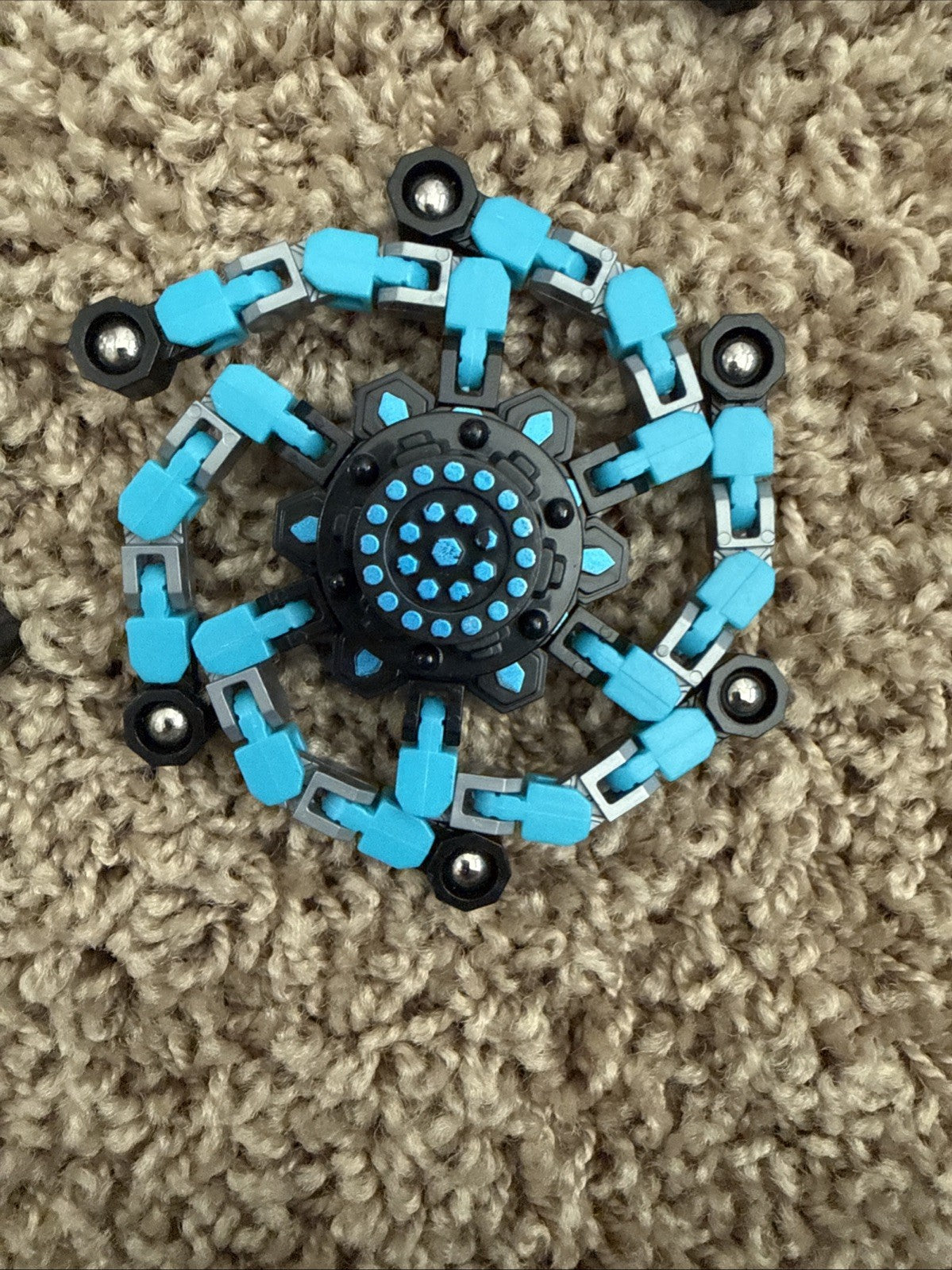 Transformable Fidget Spinner Set 4PC Sensory Stress Relief Desk Toy