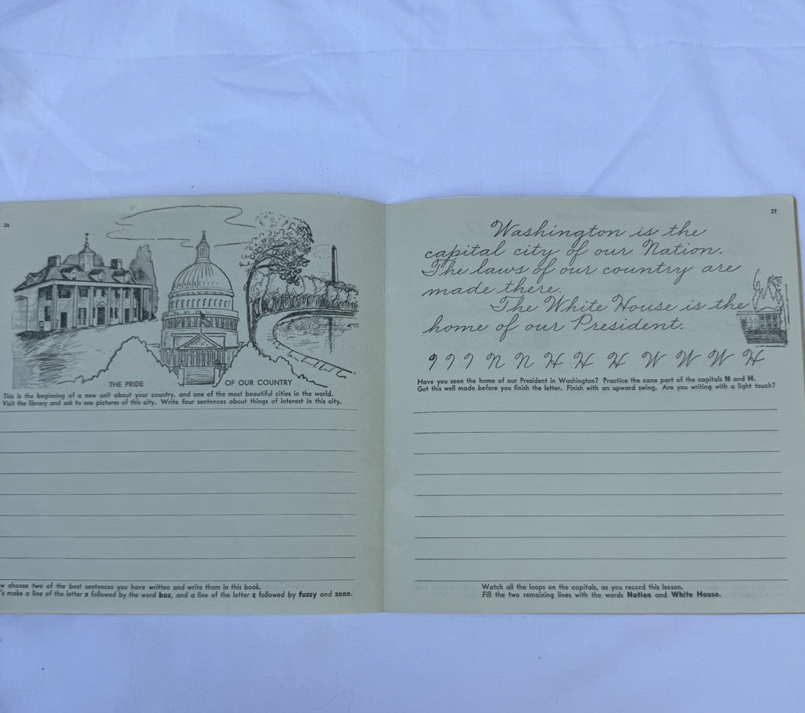 Vintage Palmer Method Business Writing Lessons Zaner Bloser Penmanship Book Lot