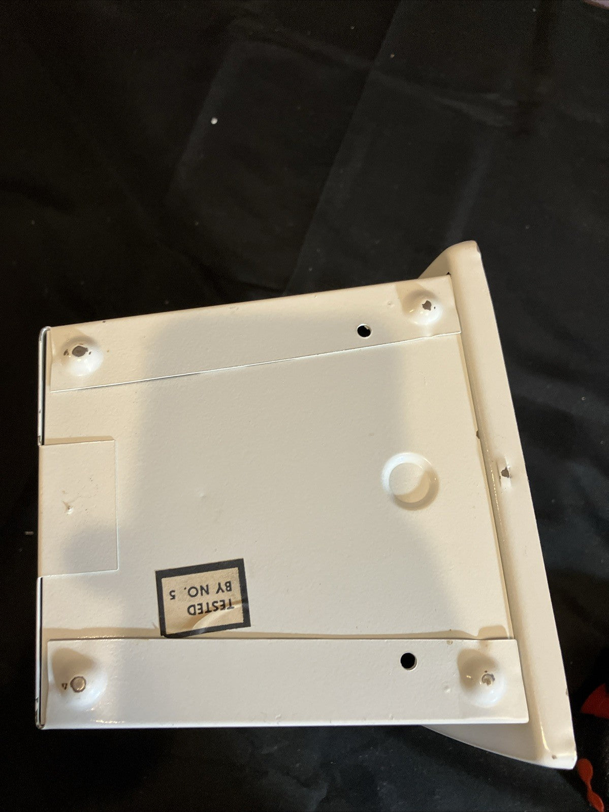 Vintage Hanson Utility Scale 25 lb White Black Kitchen Farm Scale USA