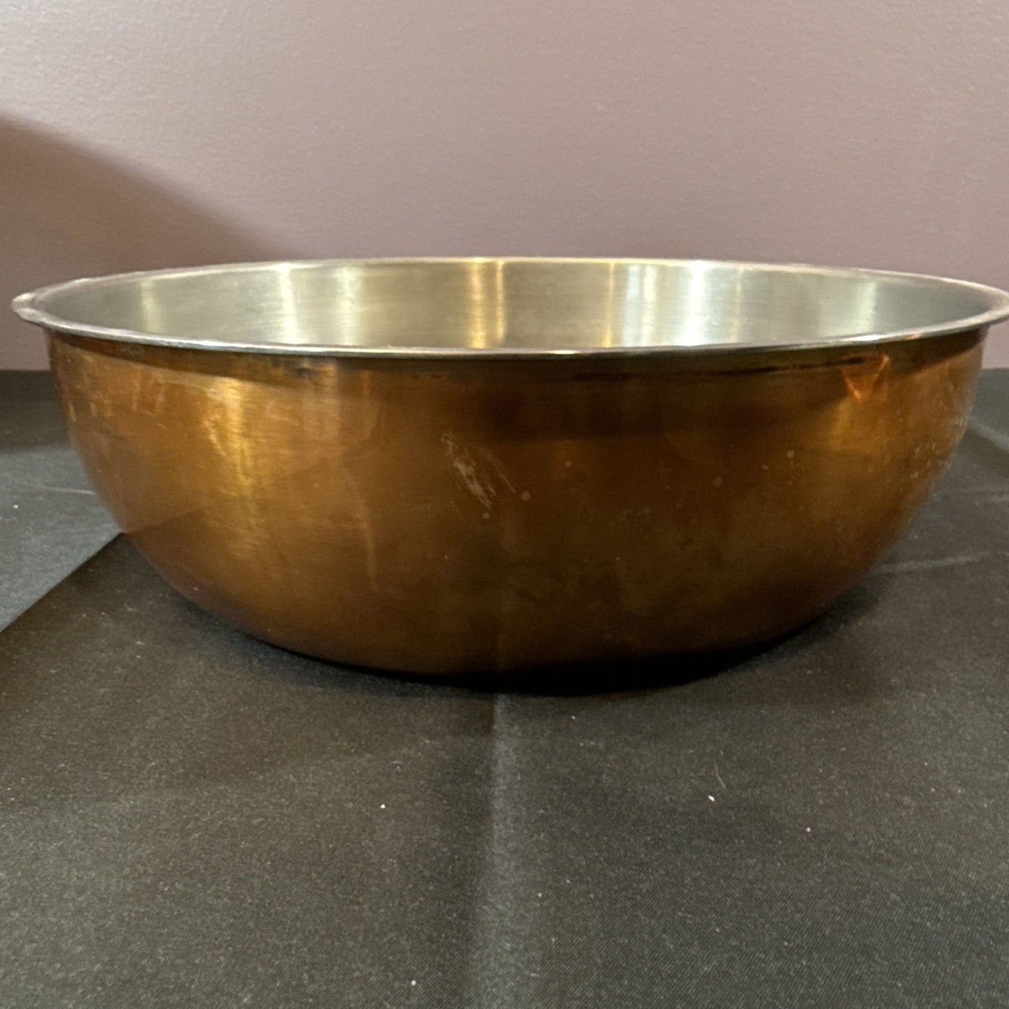 Vintage Solid Copper Buffet Chaffing Dish And Warmer Bowl Set of 3 Pieces