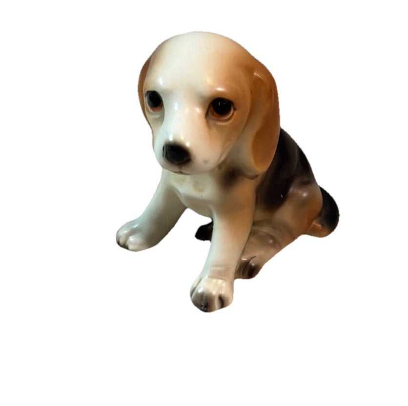 Vintage Inarco Porcelain Beagle Puppy Figurine E2074 Dog Statue 2.5”