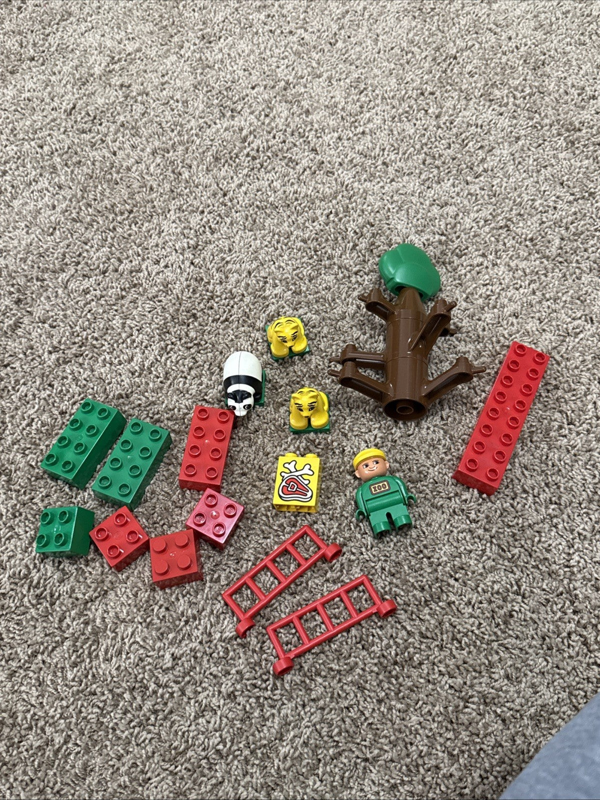LEGO Duplo Zoo Tiger Enclosure Set 2664 Complete Vintage 1990