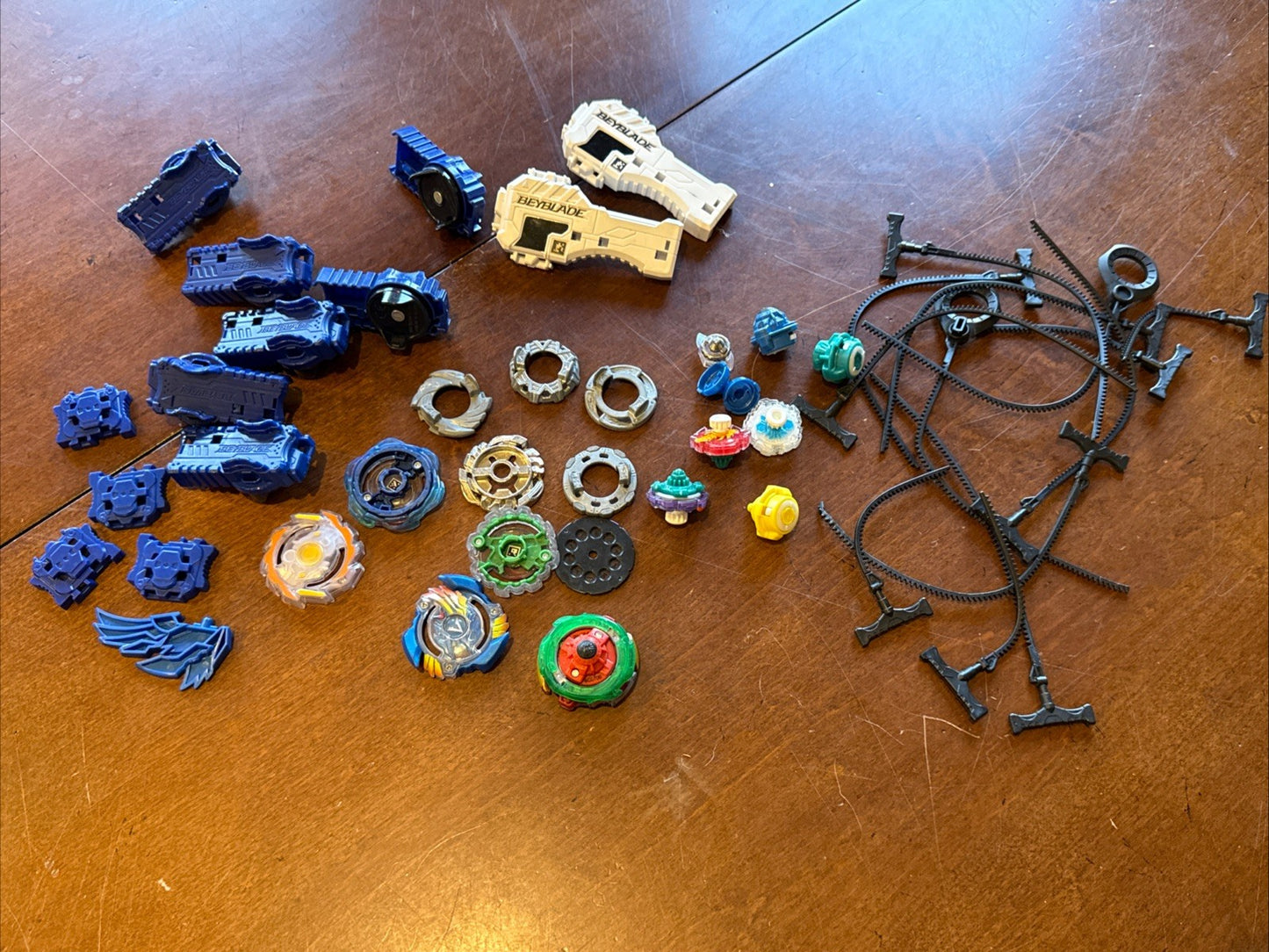 Beyblade Parts Lot Mixed Pieces Launchers Accessories Hasbro Takara