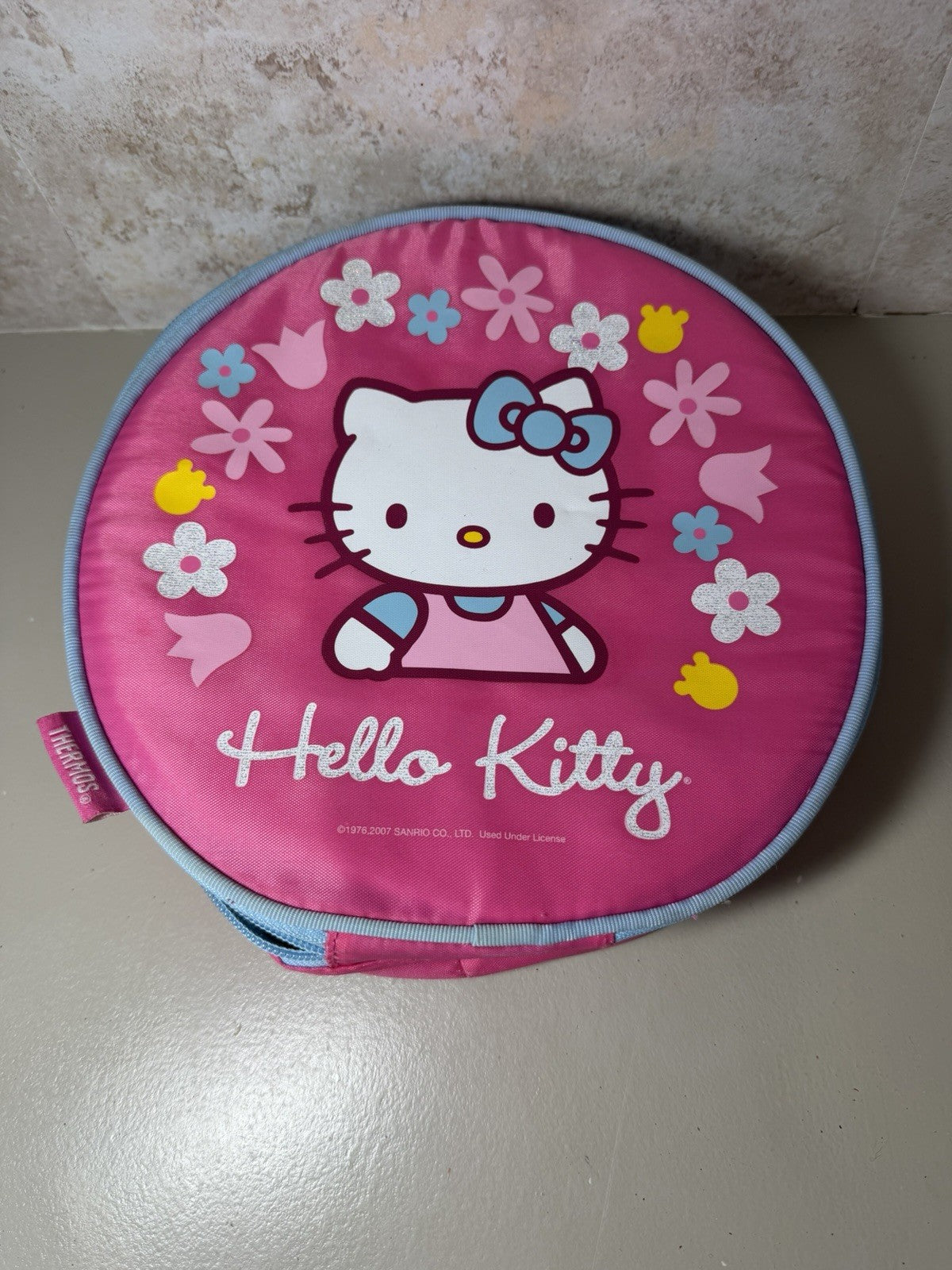 Vintage Hello Kitty Sanrio Plush Lot 3 Pink Flower Thermos Case Character Dolls