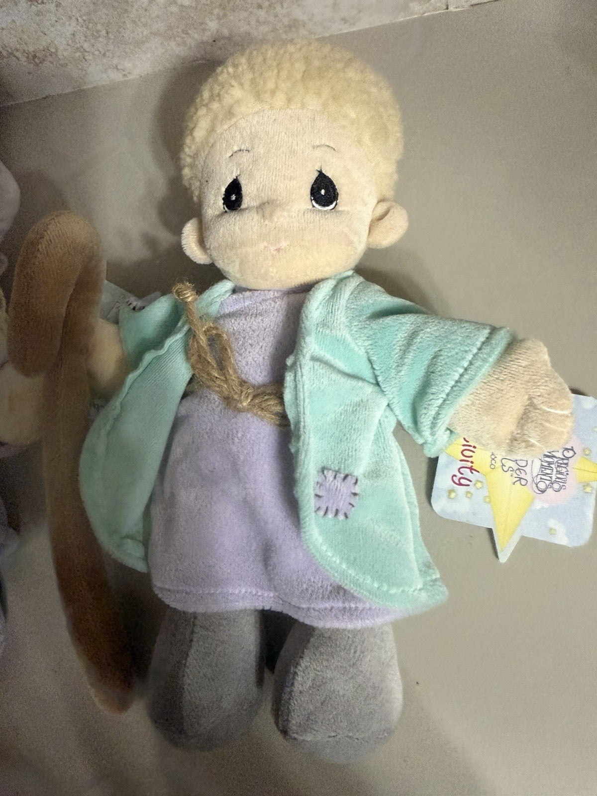 Vintage Precious Moments Tender Tails Nativity Joseph Mary Baby Jesus