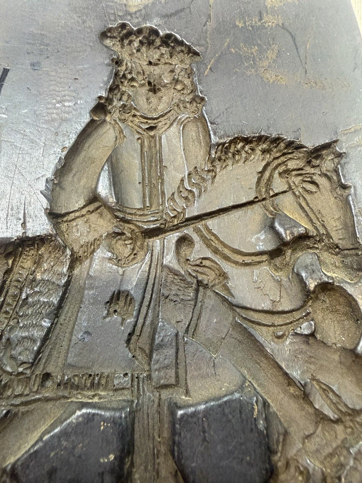 1971 Laxa Family Butter Cookie Mold Wall Hanging Vintage Prince 18th Cent 6.5x4