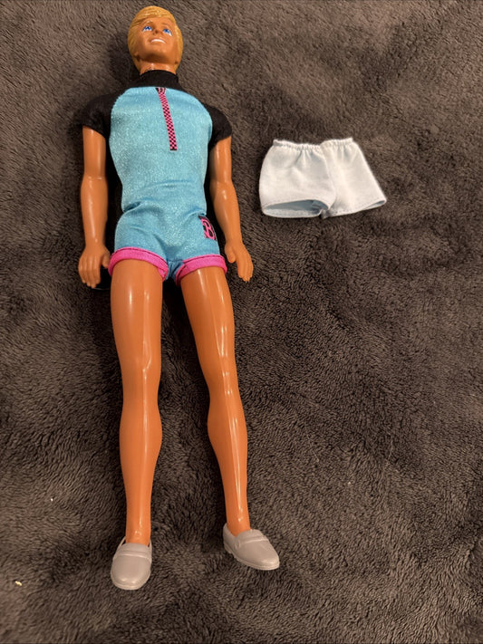 Vintage 1988 Mattel Beach Blast Ken Doll 3238 Extra Shorts Shoes Barbie Blonde