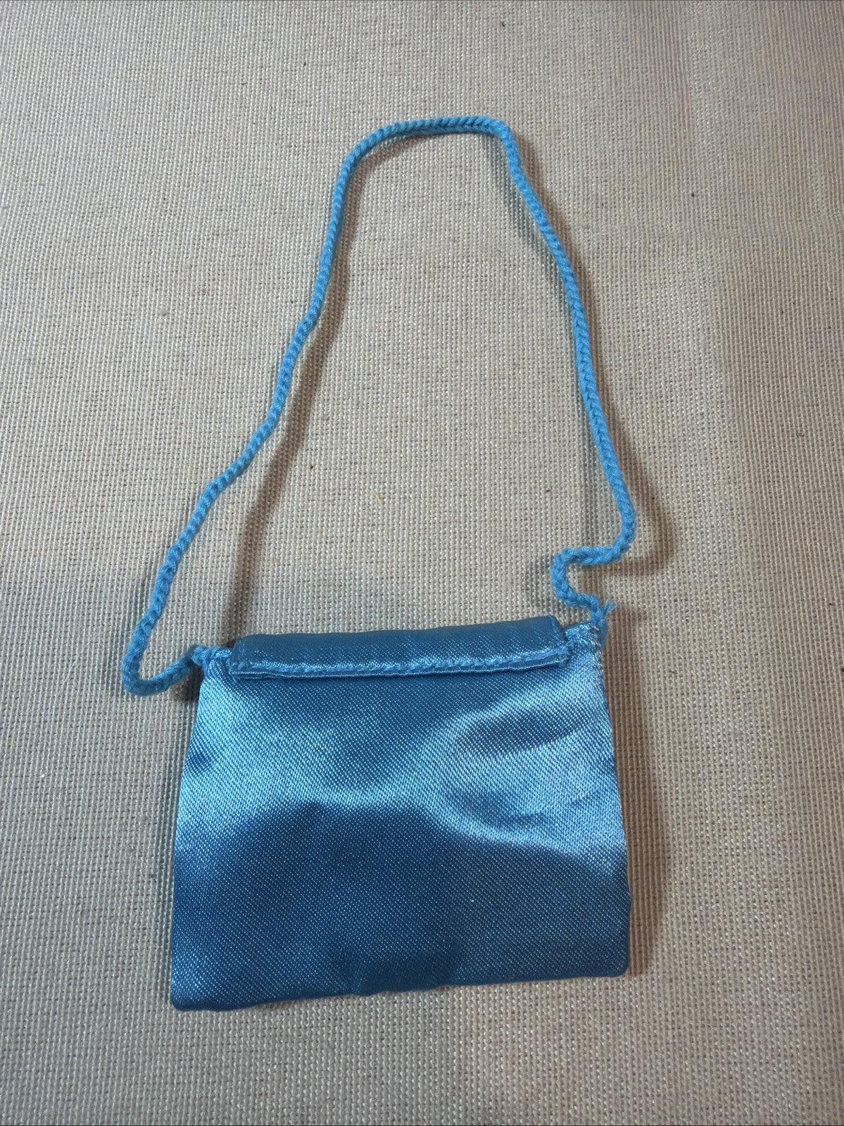 American Girl Today Butterfly Brocade Satin Purse Blue Pouch Doll Accessory