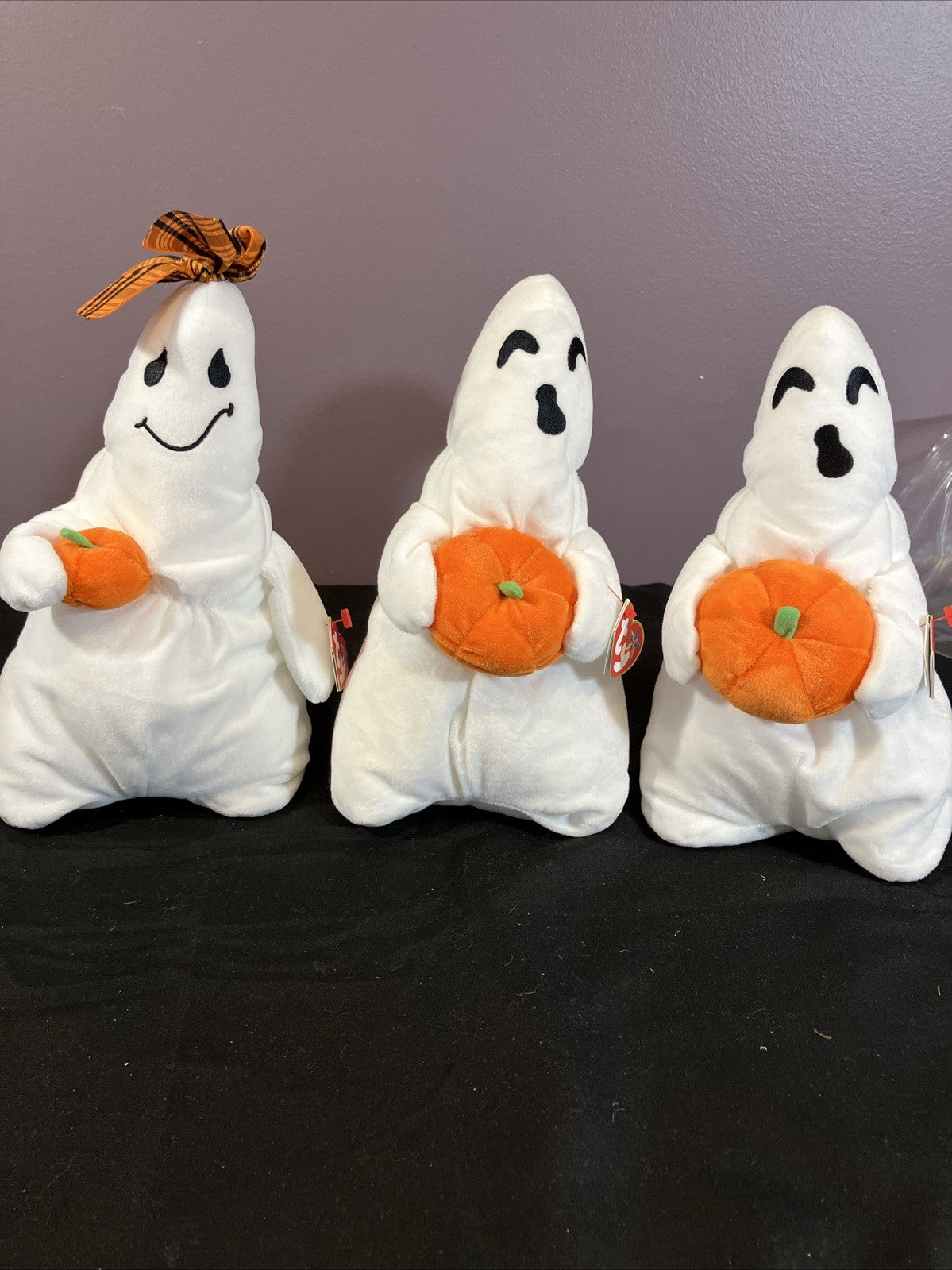 Ty Beanie Babies Halloween Ghost Set Ghoul Ghoulianne 2006