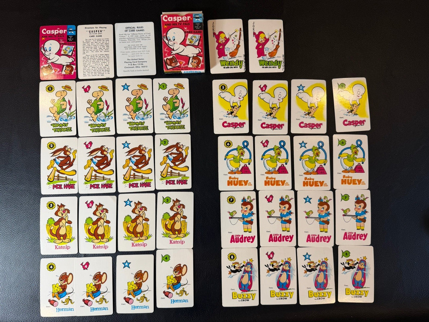 Vintage Casper The Friendly Ghost Books Comics Mad Libs Card Game Bundle