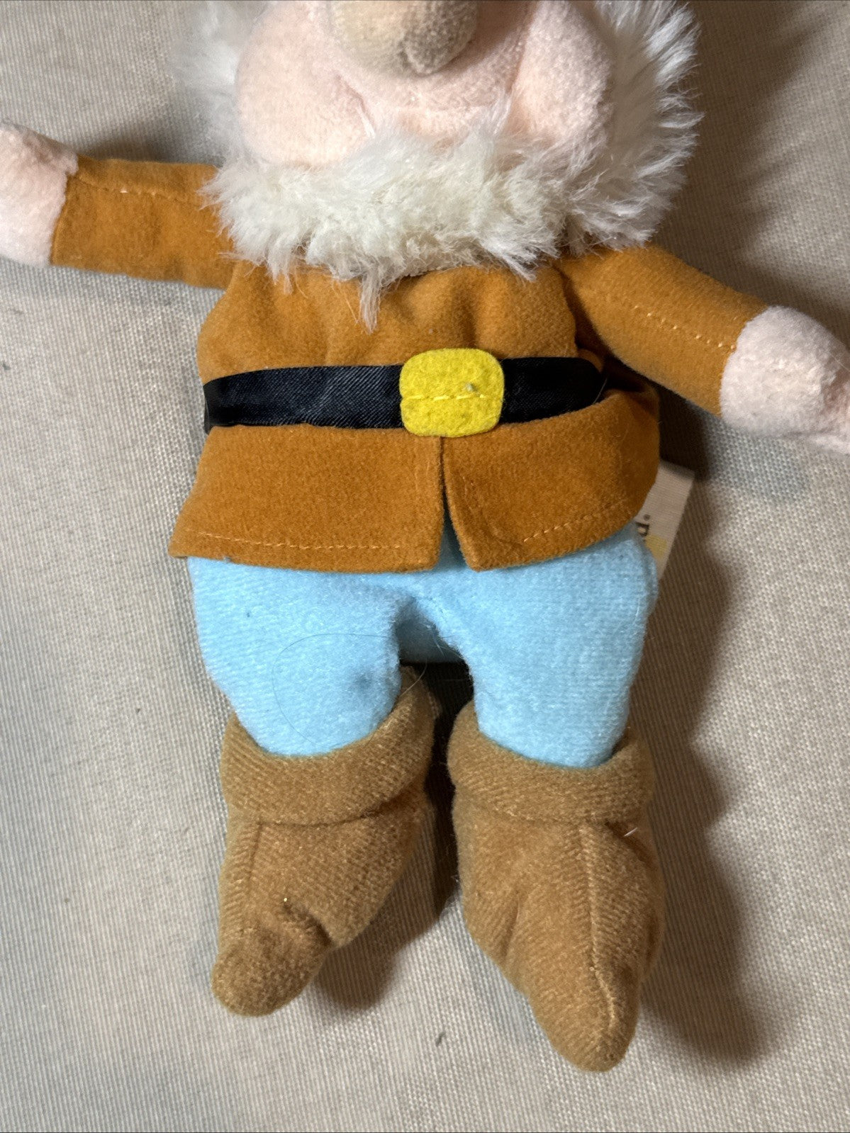 Disney Store Happy Plush Mini Bean Bag Snow White Seven Dwarfs Vintage