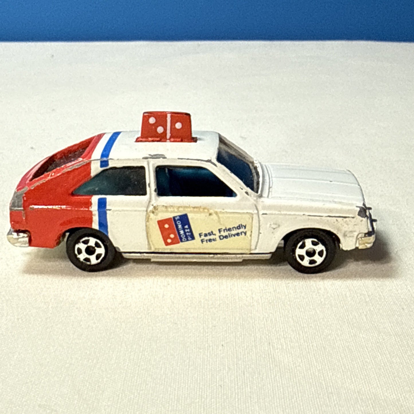 Vintage ERTL 1982 Dominos Pizza Chevy Chevette Pepsi Delivery Cars Lot of 2