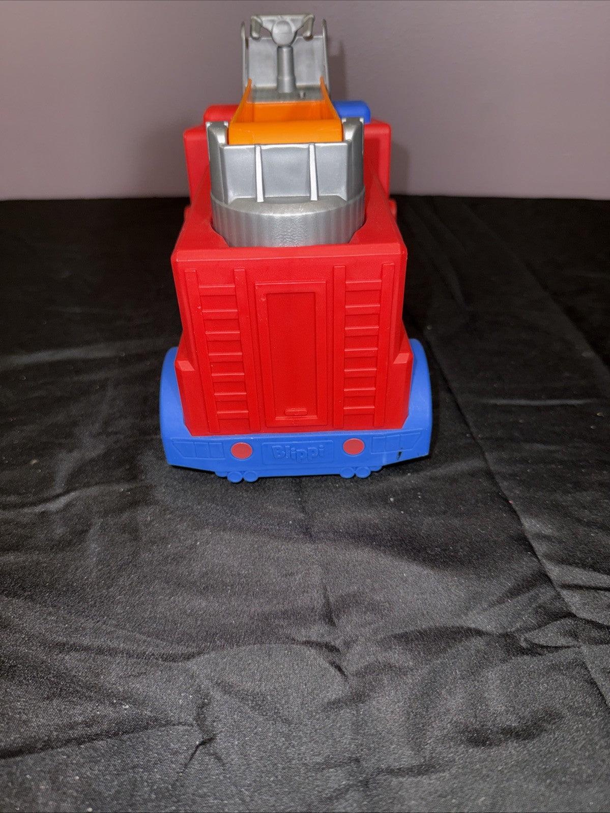 Blippi Toy Bundle Fire Truck & Recycling Worker Figure Lot Truck Sounds WORK