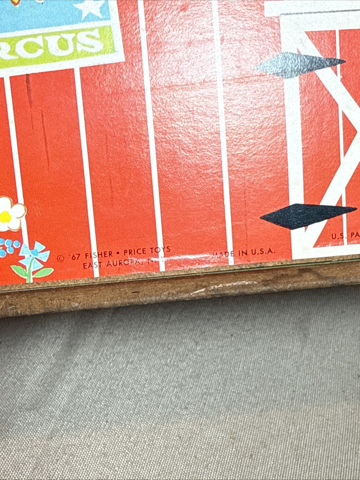 Vintage Fisher-Price Play Family Farm Set #915 Barn Silo Tractor Incomplete