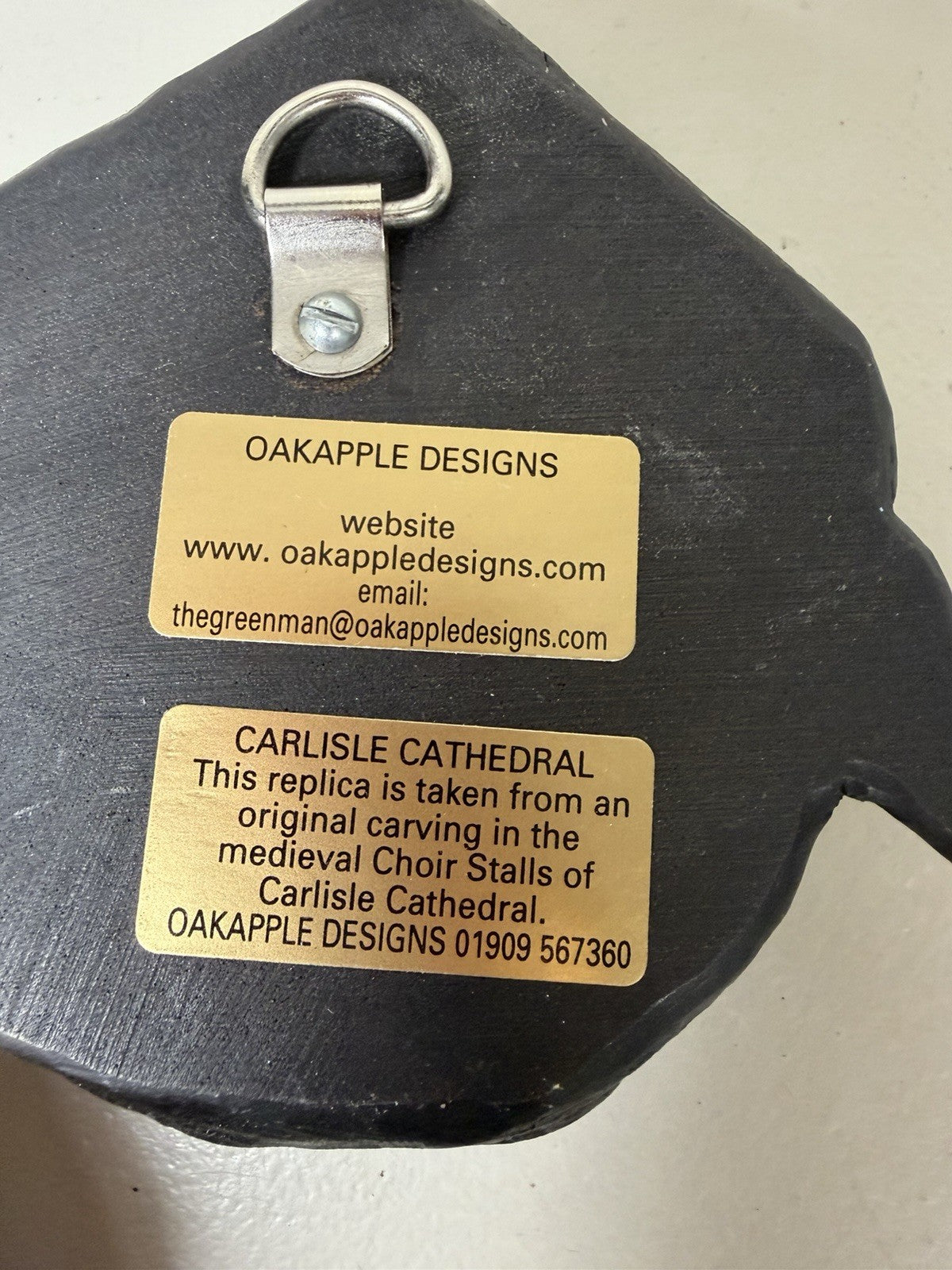 Oakapple Designs Carlisle Cathedral Medieval Choir Stall Wall Plaques Set of 3
