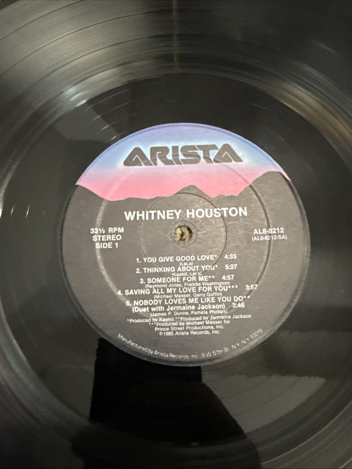 Whitney Houston Self Titled Vinyl LP How Will I Know 45 Picture Sleeve Vinyl Lot