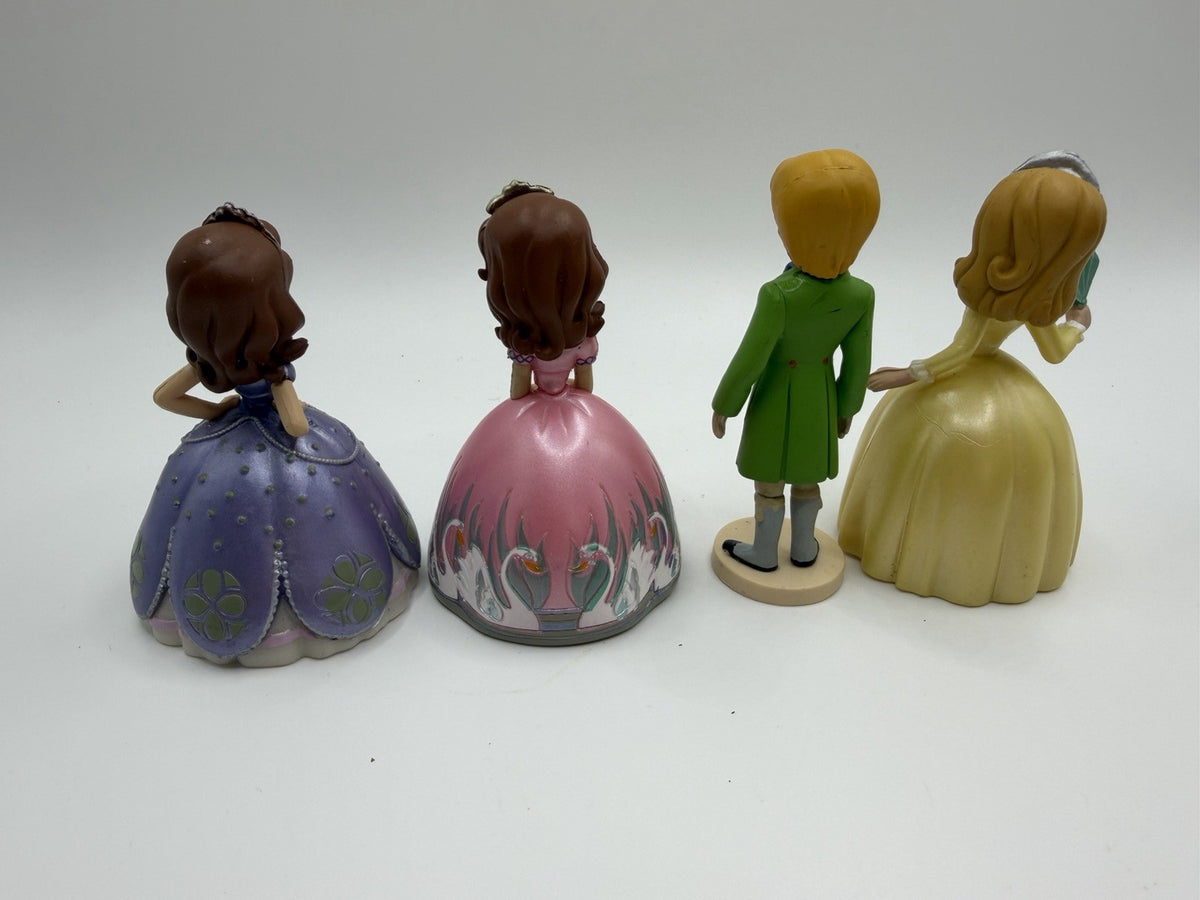 Disney Sofia the First Figures Princess Amber James Cake Topper Toy Set Lot of 4