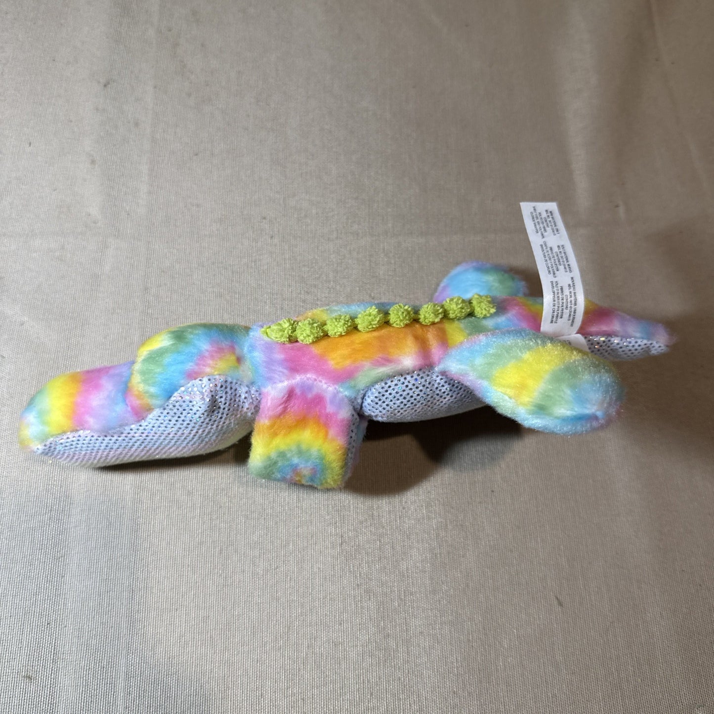 Rainbow Alligator Slap Bracelet Plush The Petting Zoo Wearable Toy