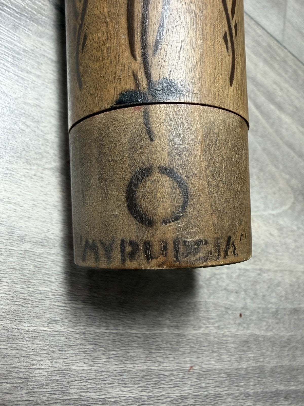 Vintage 1920 Maderas de Oriente Myrurgia wooden cased EMPTY perfume bottle