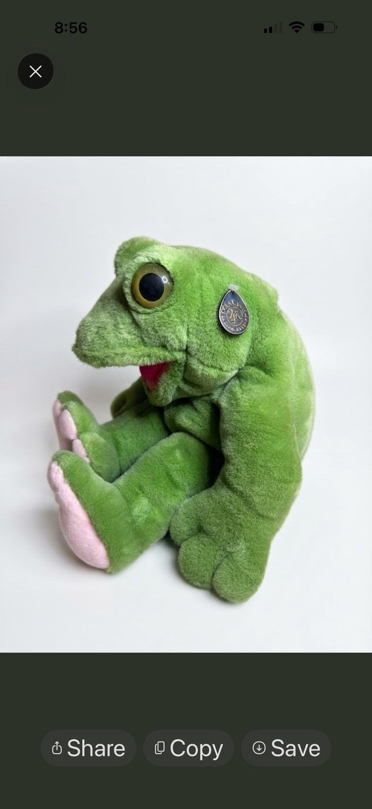 Vintage 1993 PlayTalkin Fritz Frog Plush Mighty Star Talking Character Toy