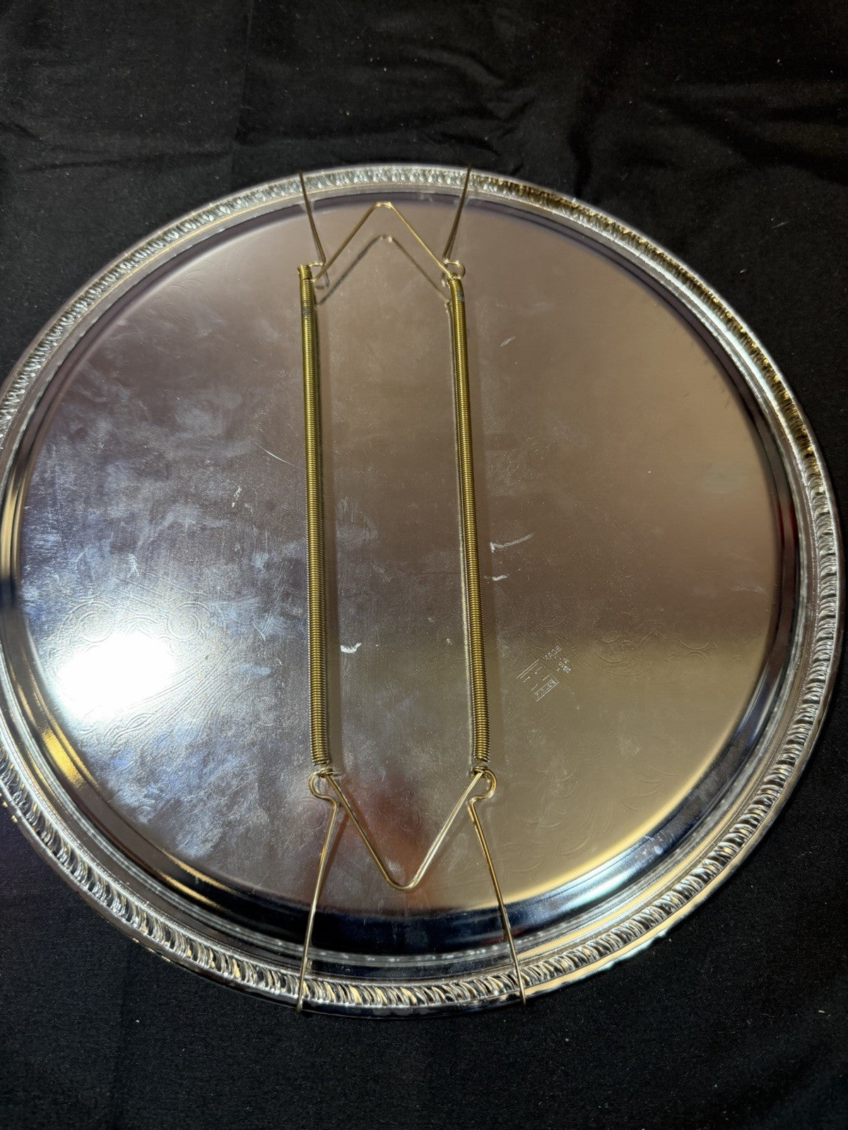 Irvinware Silver Plated Plate 1981 Southeastern Ohio Award Rope Edge Etched 12"