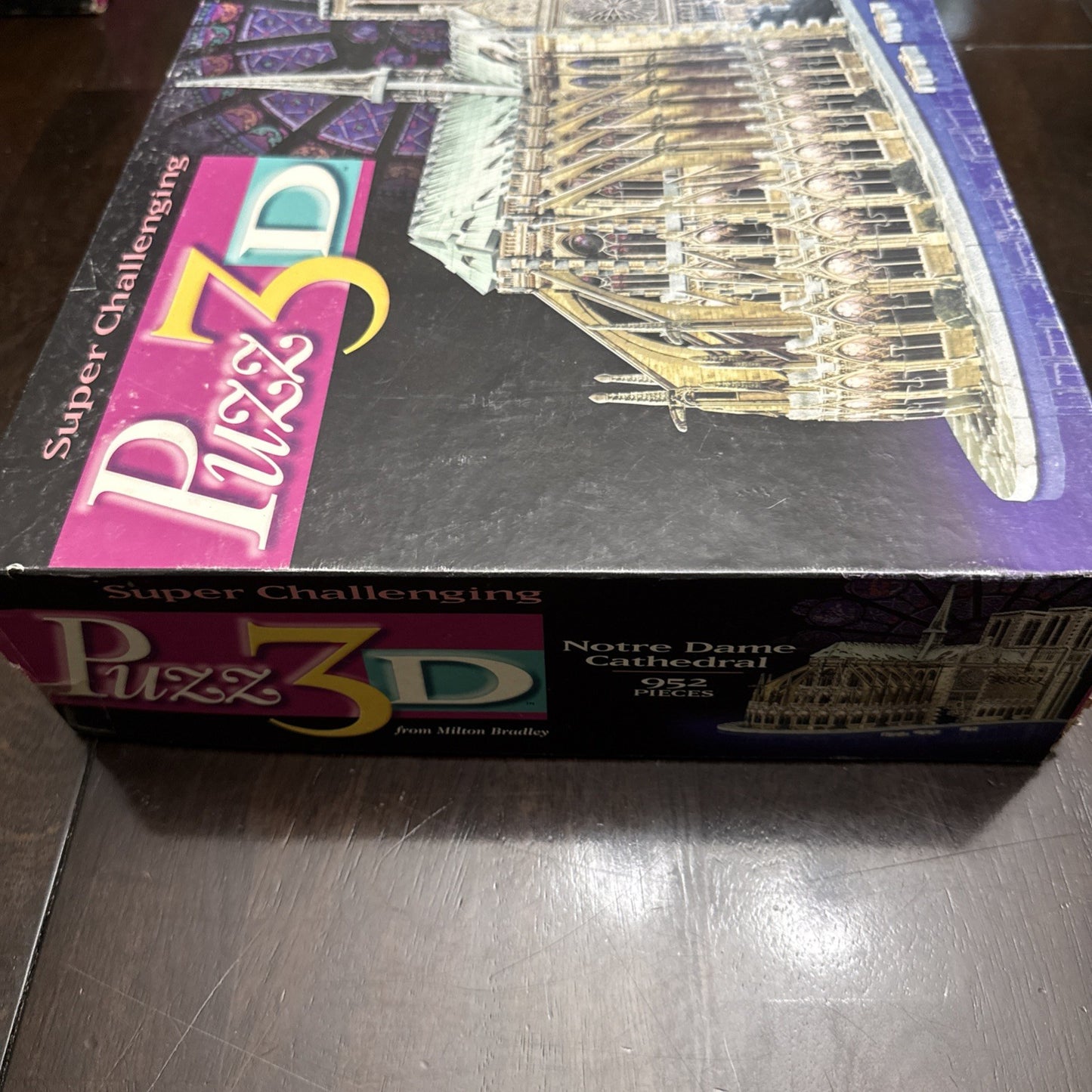Vintage 1996 Milton Bradley Puzz 3D Notre Dame Cathedral 952 Piece Puzzle