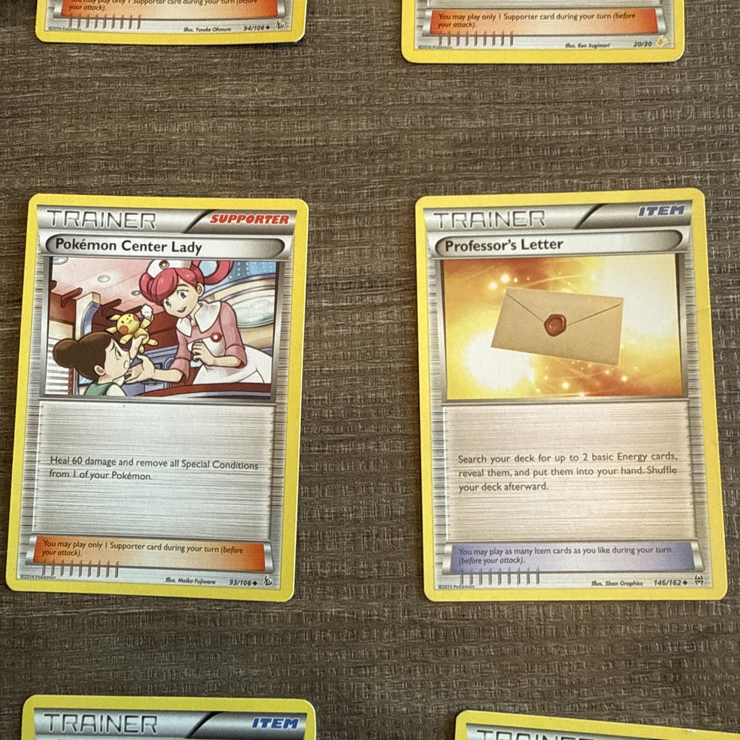 Pokemon TCG 150 Cards Lot - All Trainers And Energy Cards