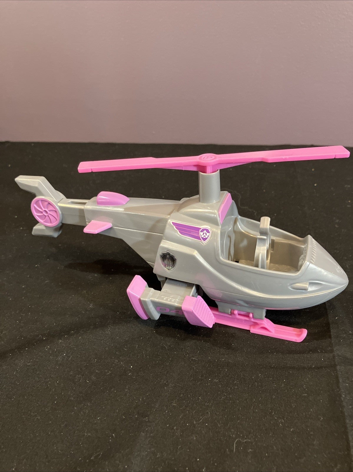 Paw Patrol Skye Helicopter Toy Deluxe Vehicle Pink Grey Spin Master