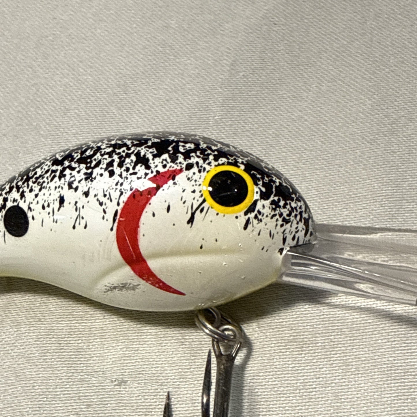 Lot of 2 Vintage Crankbait Fishing Lures Silver Shad Crawdad Bass