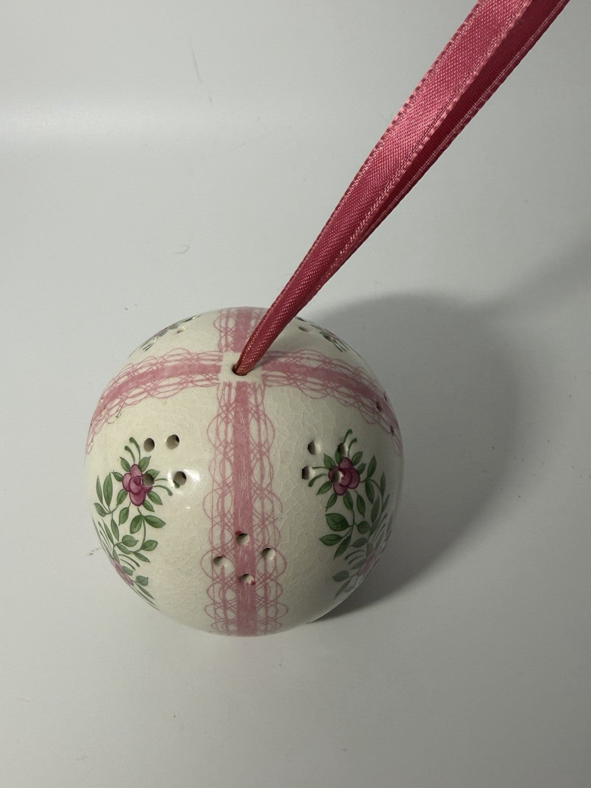 Vintage Andre Richard Sachet Pomander Hanging Ornament Porcelain 3 Inch
