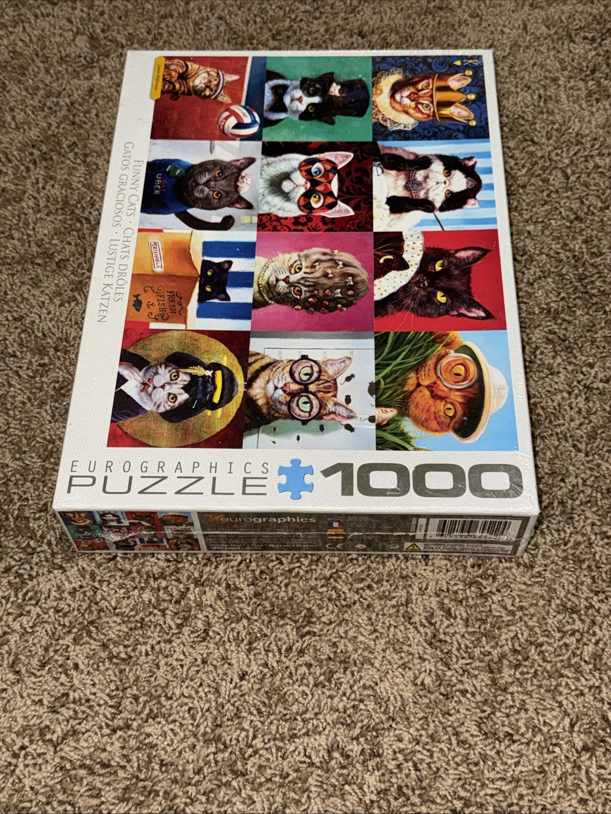 Eurographics Jigsaw Puzzle 'Funny Cats' 1000 piece New & Sealed