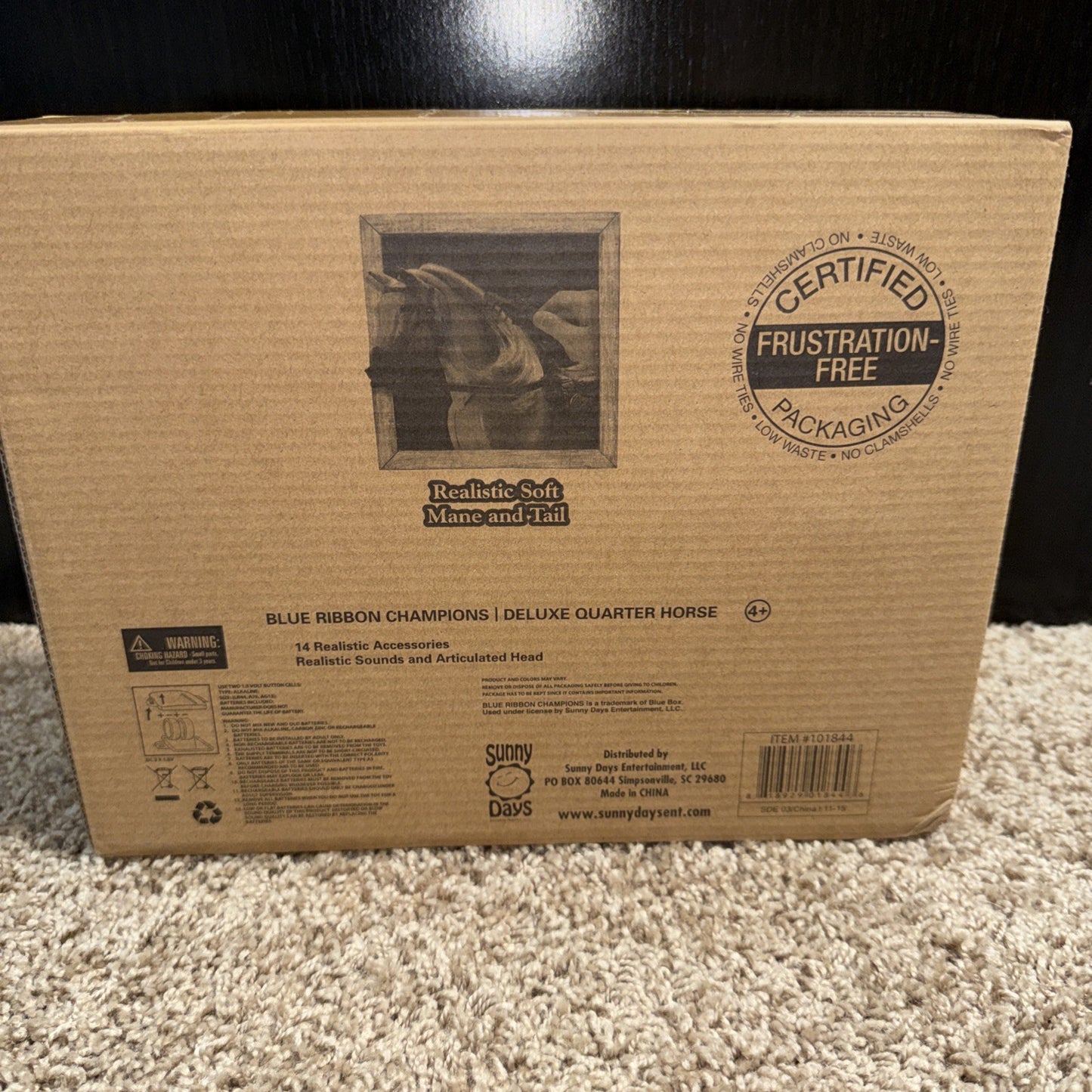 Sunny Days Deluxe Quarter Horse Toy Movable Head With Accessories