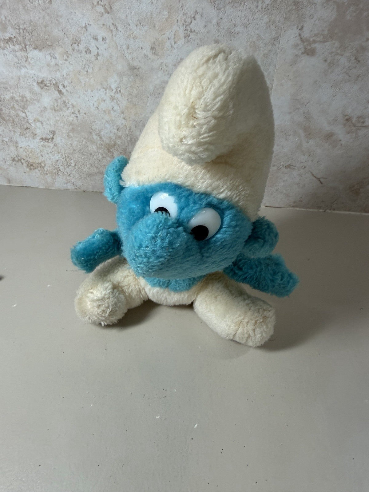 Vintage Smurfs Plush Toys Wallace Berrie 1981 Smurfette Papa Smurf Lot of 6