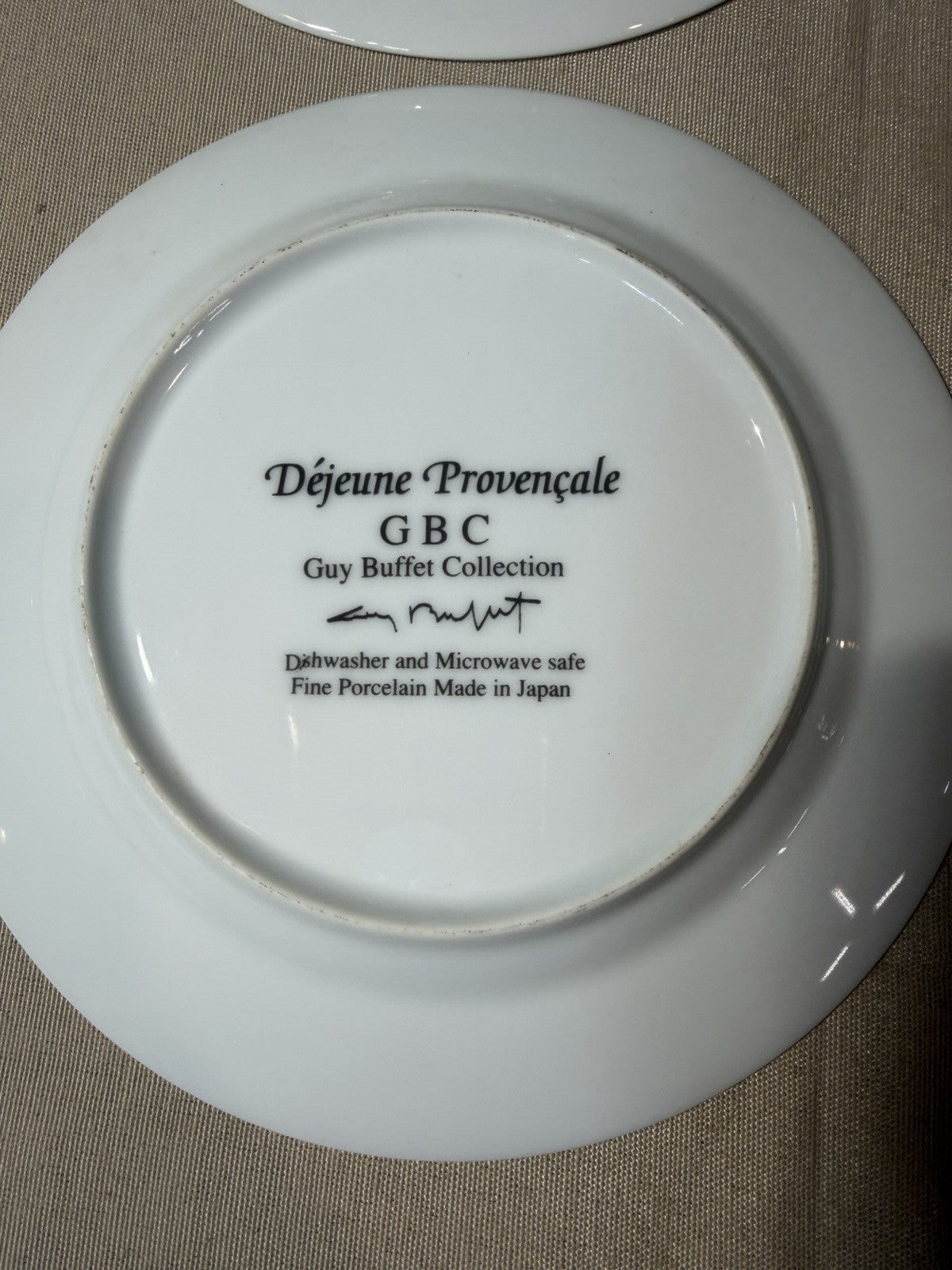 Guy Buffet Collection Fine Porcelain Plates Lot 4 Bistro French Art 8" Japan