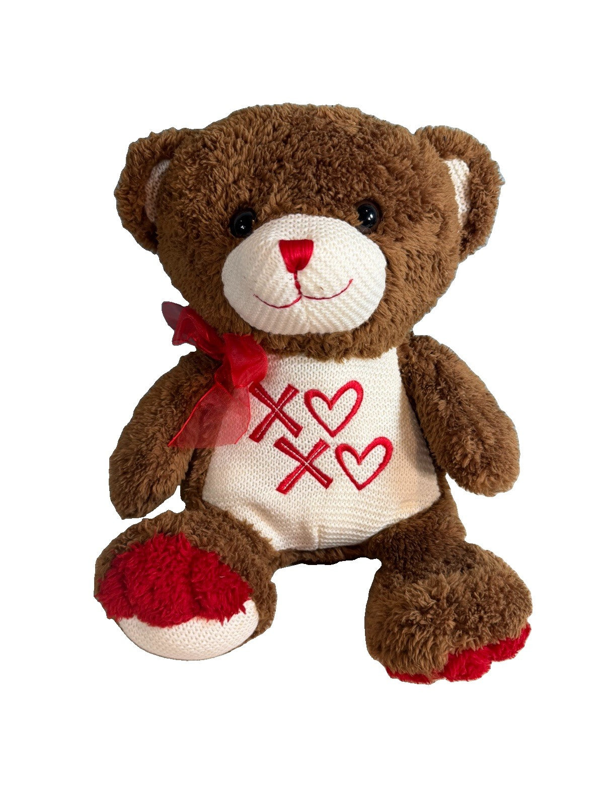 Dan Dee Collectors Choice Valentine Teddy Bear Plush Stuffed Animal XO Hearts