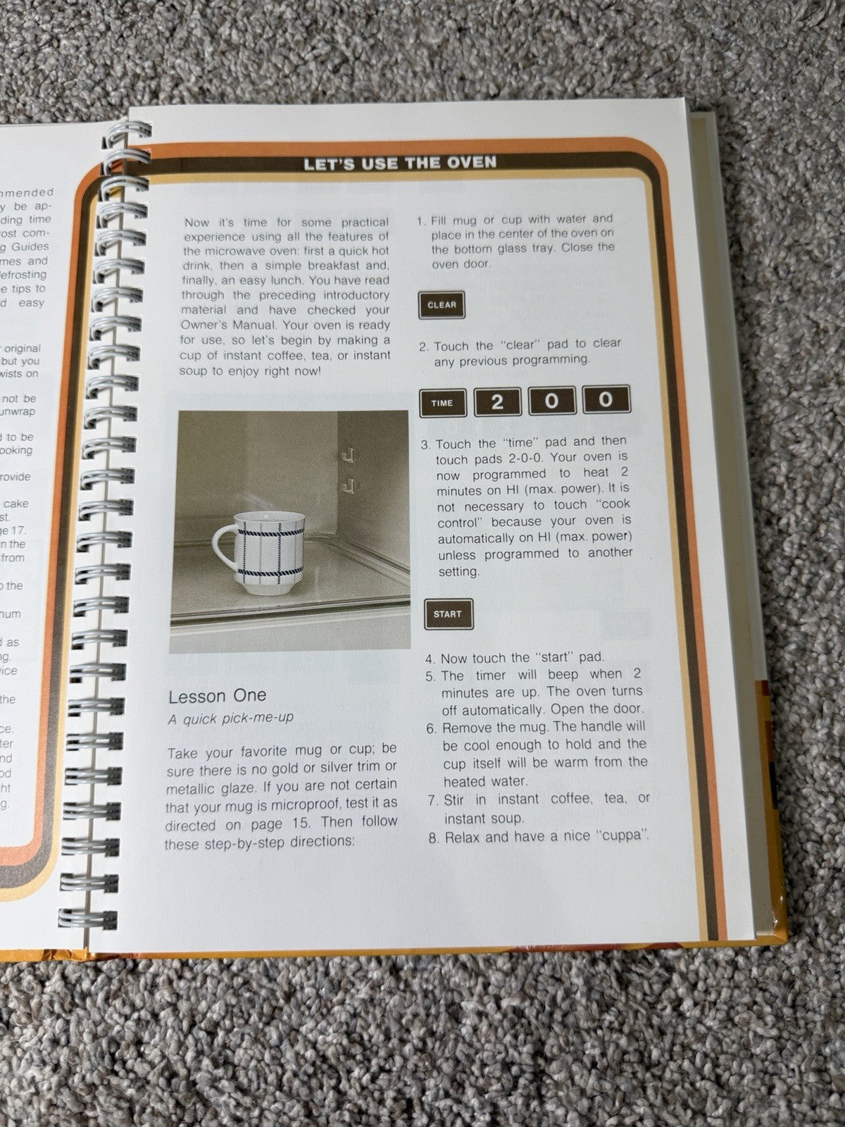 Vintage 1981  Sears Kenmore Microwave Cooking Cookbook Recipes