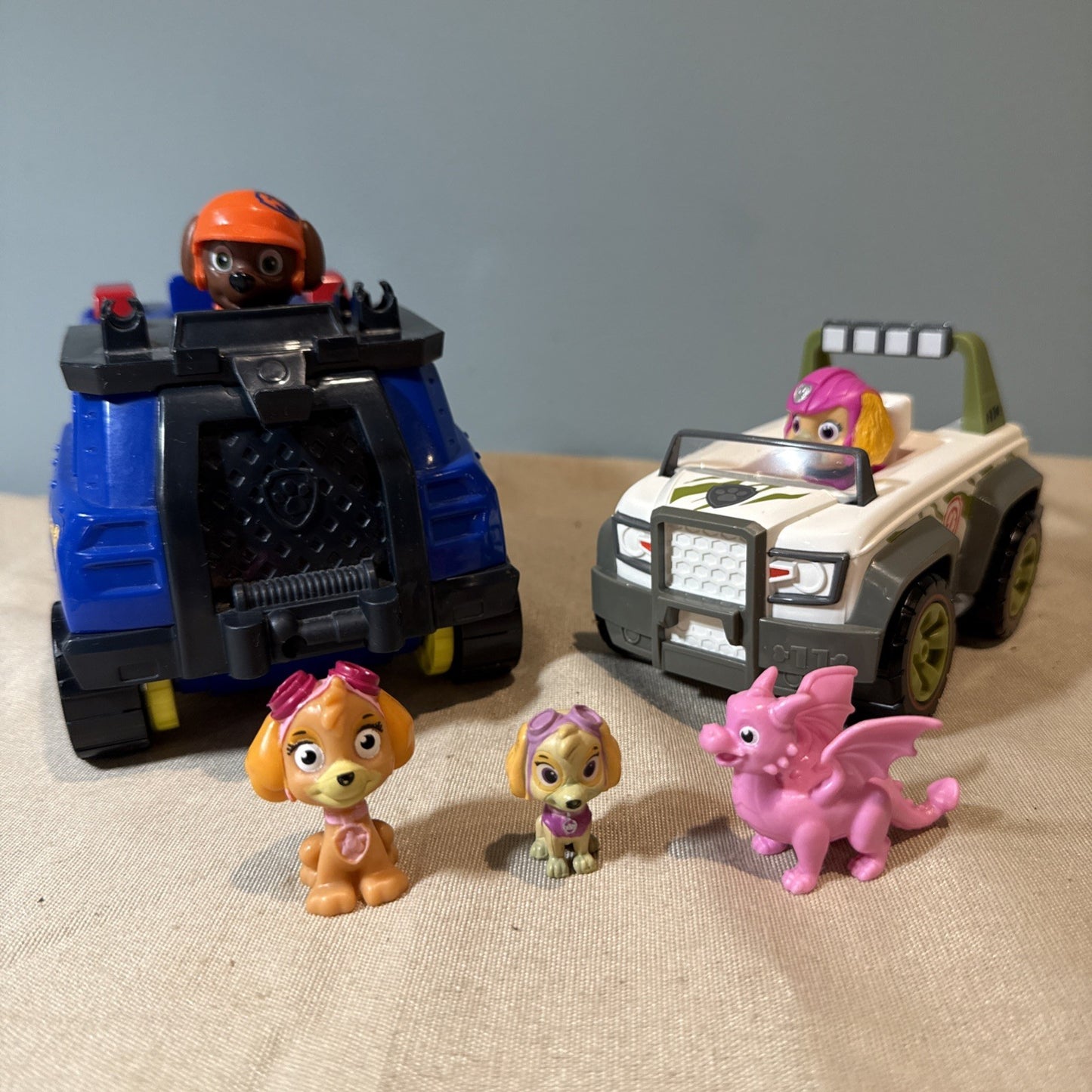 Lot Of Paw Patrol Vehicles Figures Mixed Characters Toy Bundle Pink Dragon