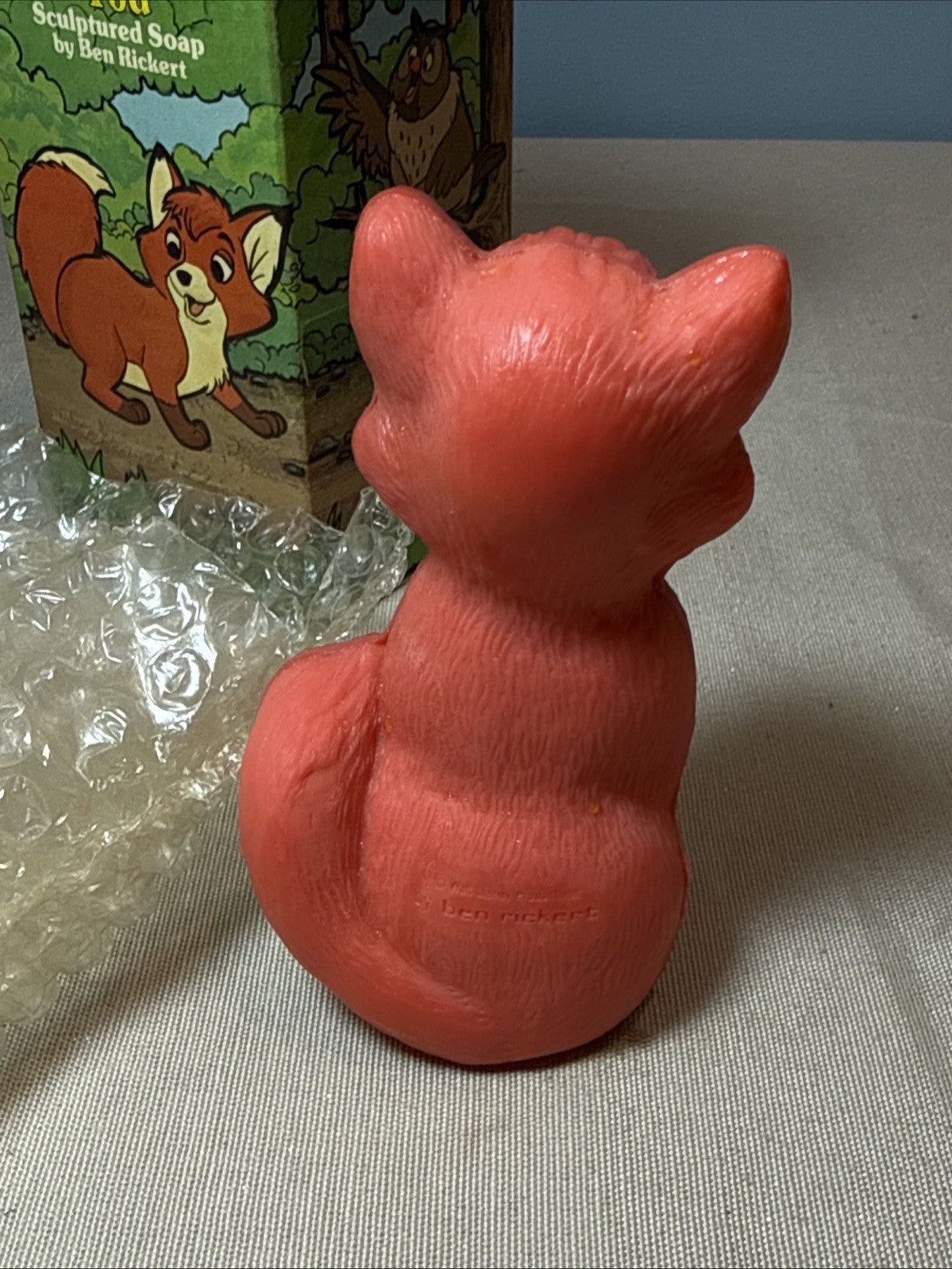 Vintage Disney Fox and the Hound Sculpted Soap Cooper Tod Set of 2 1980