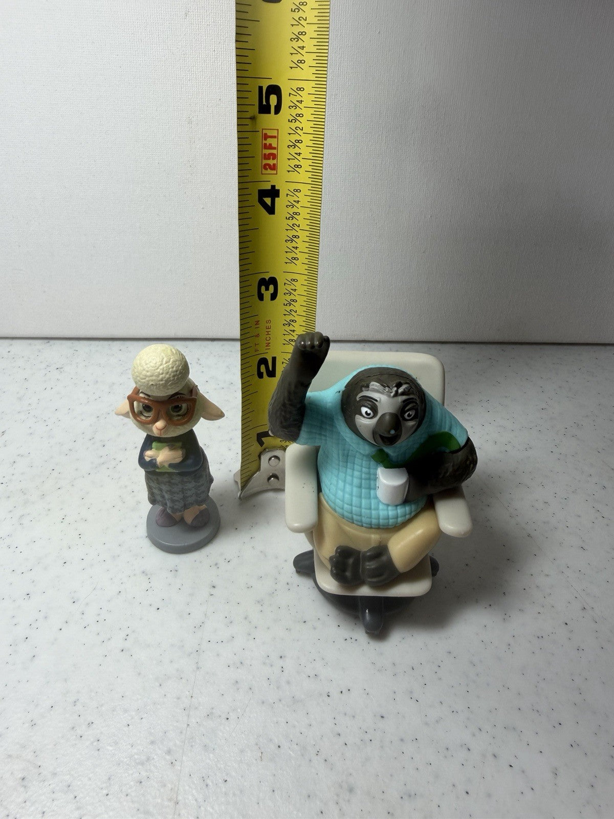 Disney Zootopia Figure Lot Flash Sloth Bellwether McDonalds Office Chair Toys