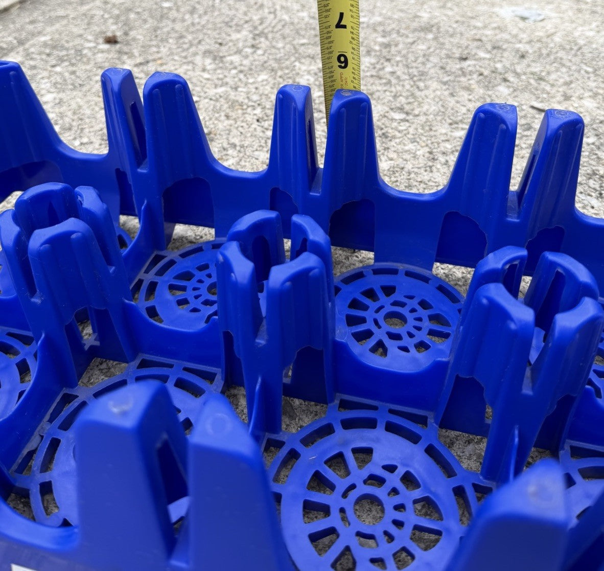 Vintage G&J Pepsi Cola Blue Plastic 2 Liter Soda Bottle Carrier Castle Crate