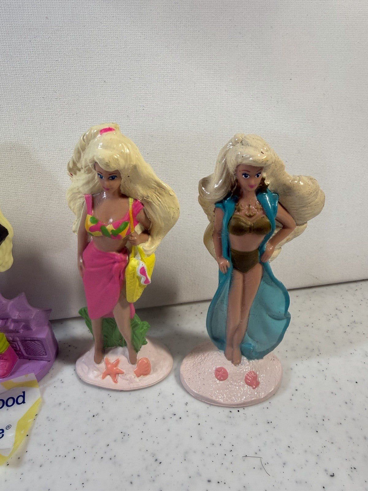 Vintage Barbie PVC Figure 1990s Hollywood Hair Twinkle Lights Lot of 6 Figures