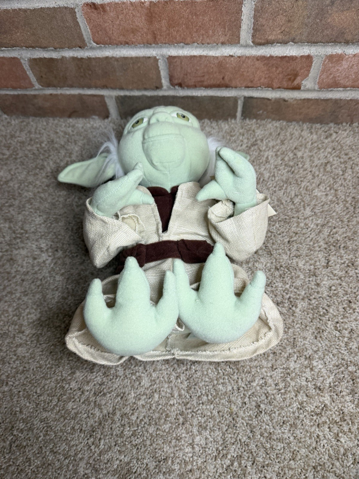 Vintage 1998 Star Wars Yoda Plush Lot 2 Jay Franco Pillow Buddy Applause Tagged