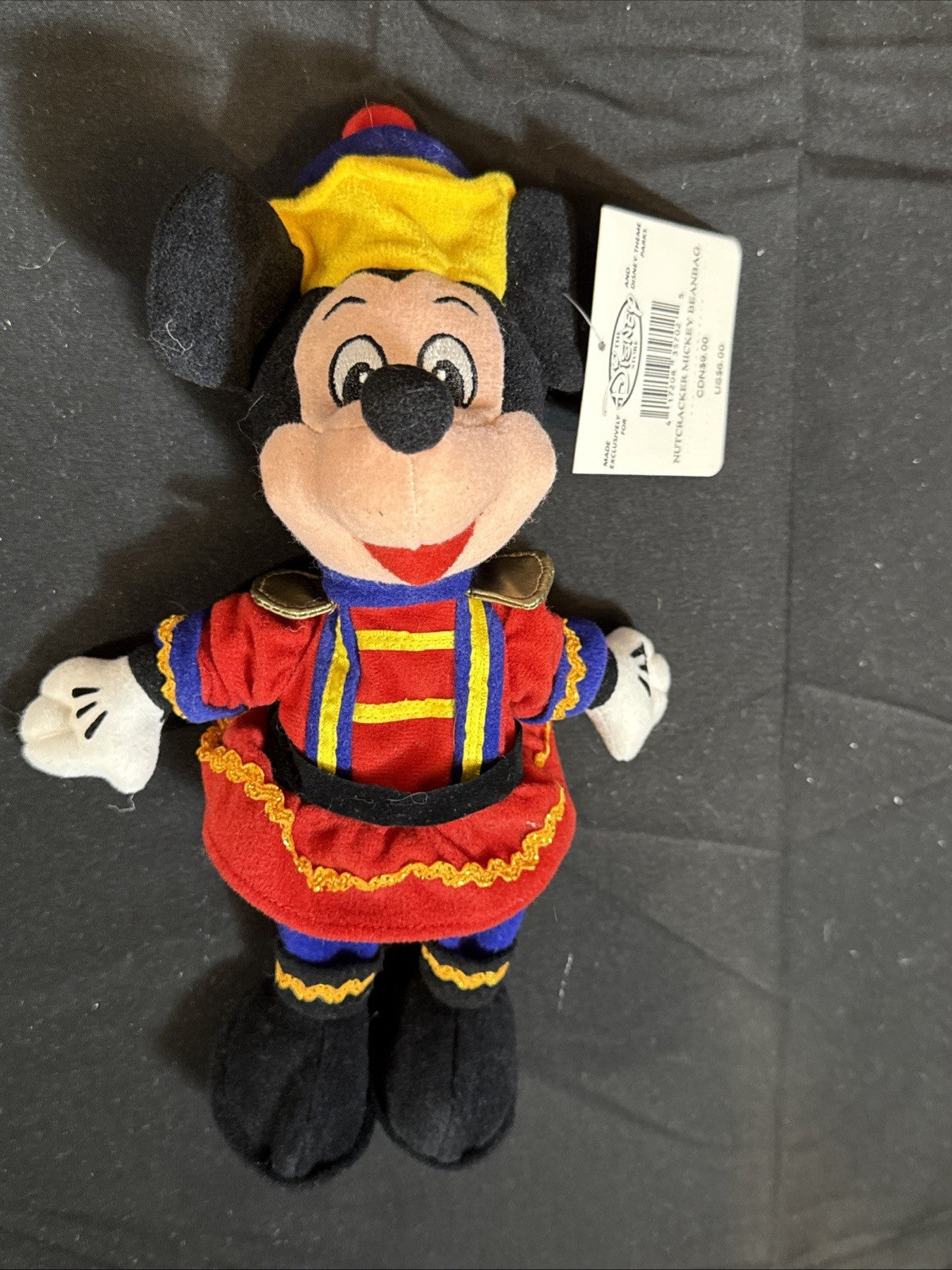 Disney Nutcracker Mickey Sugar Plum Minnie Bean Bag Plush NWT