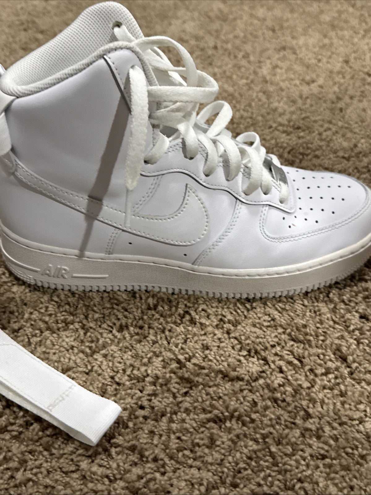 Nike Air Force 1 High Triple White Size 9 Mens Sneakers