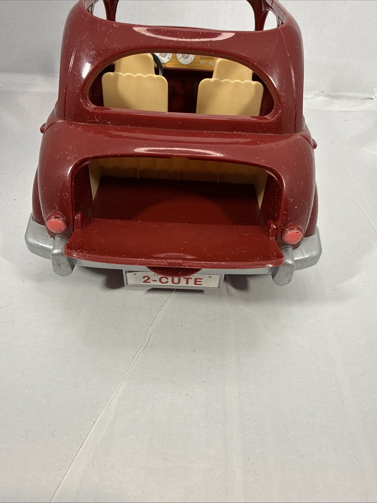 Calico Critters Burgundy Red Family Car Vehicle Toy Sylvanian Style